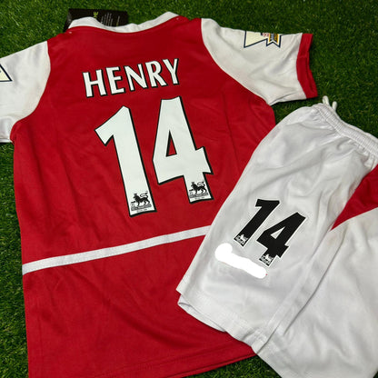 Thierry Henry Arsenal 2002/04 Home Kids Kit – Kit Jersey for Children