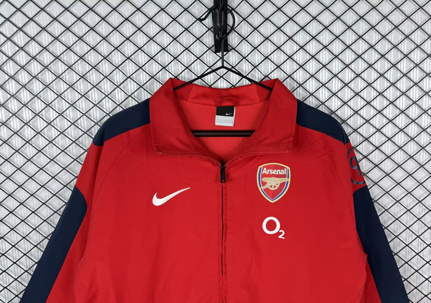 Arsenal 2004/2005 Red Retro Windbreaker Jacket