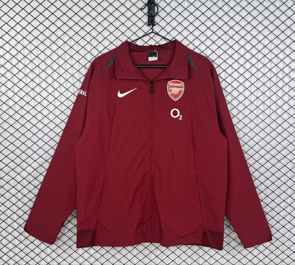 Arsenal 2005/2006 Red Retro Windbreaker Jacket