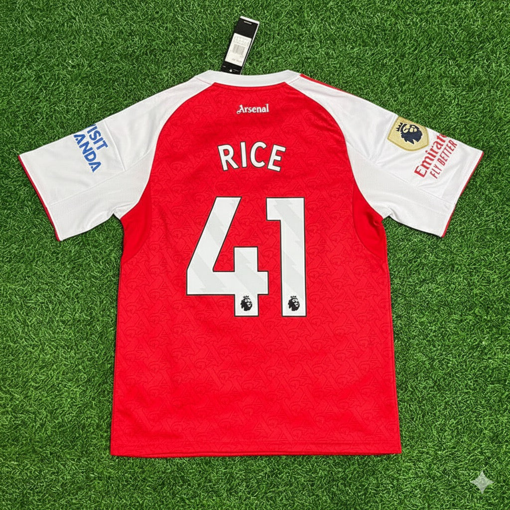 Declan Rice Arsenal Home New Season 2026 Jersey Kit Soccer Trikot Maillot Maglia