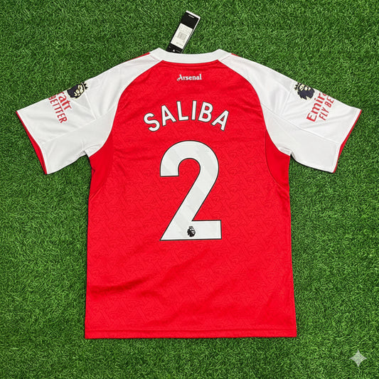 William Saliba Arsenal Home New Season 2026 Jersey Kit Soccer Trikot Maillot Maglia