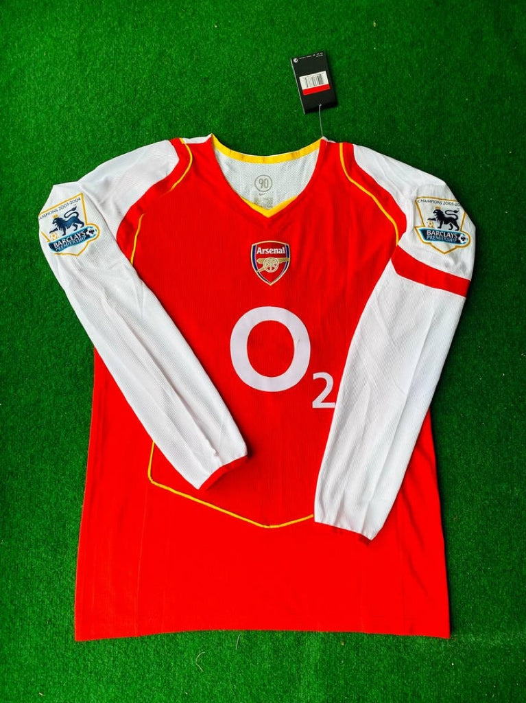 Arsenal Retro Long Sleeve  Football Jersey