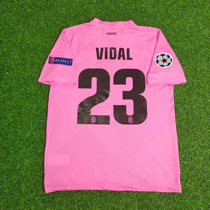 Arturo Vidal Juventus Pink 2012 2013 Season Retro Jersey Soccer Shirt