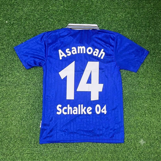 Gerald Asamoah Schalke 04 Heim Retro Fußballtrikot
