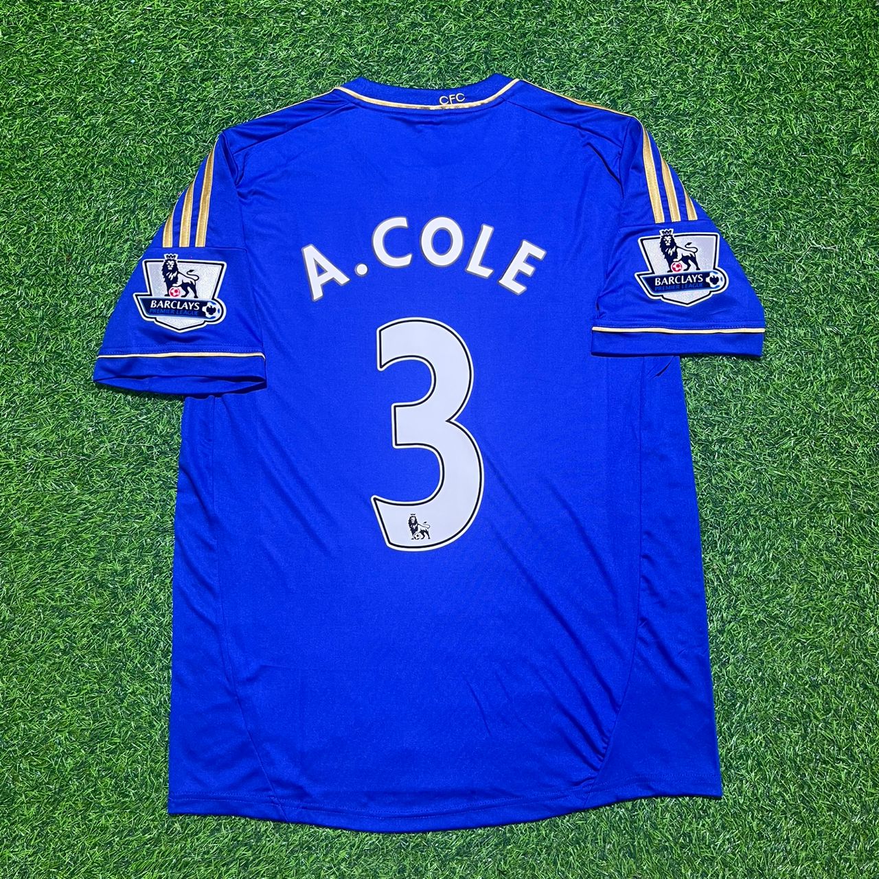 Ashley Cole #3 Chelsea 2012 2013 Home Blue Retro Football Jersey