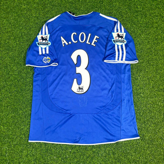 Ashley Cole – Chelsea 2006–2008 Season Retro Kit Jersey – | Trikot | Maillot Soccer Shirt