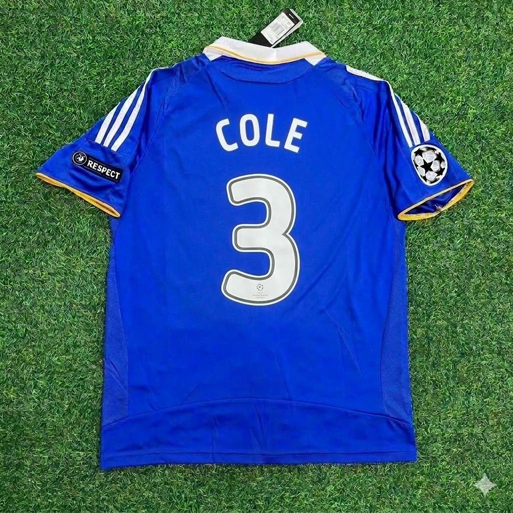 Ashley Cole 3- Chelsea 2008 Champhions League Final Jersey Trikot Soccer Shirt