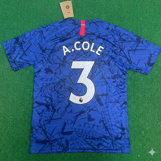 Ashley Cole #3 Chelsea Blue Retro Kit Jersey Trikot Maglia Maillot Soccer Shirt