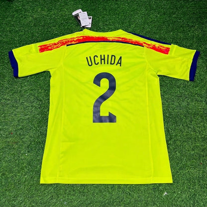 Atsuto Uchida Japan 2014 World Cup Yellow Away Retro Jersey