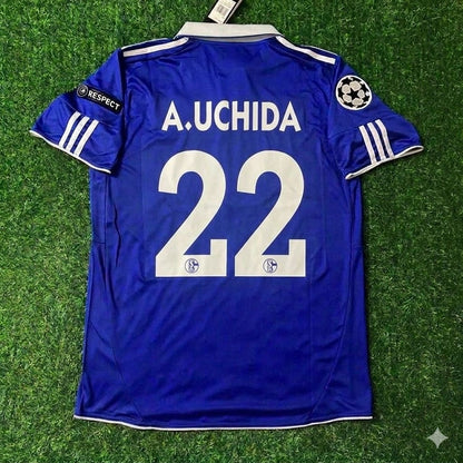 Atsuto Uchida 22- Schalke 04 Season 2010- 11 Retro Champions League Football Jersey Trikot Soccer Shirt