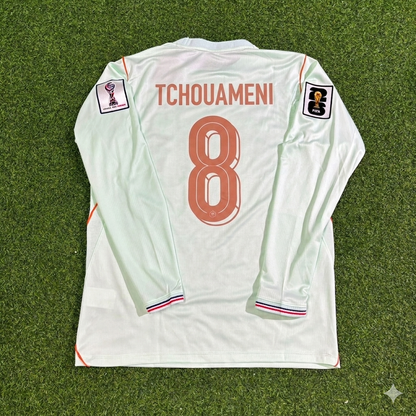 Aurélien Tchouaméni #8 France 2026 World Cup Away Long Sleeve Jersey