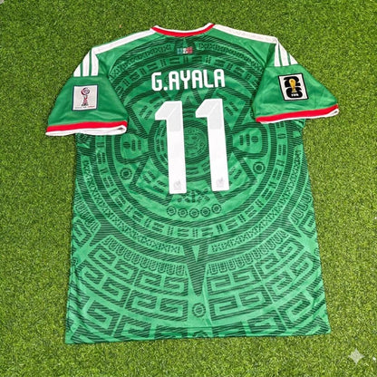 Guillermo Ayala Mexico 2026 World Cup Home Green Football Jersey