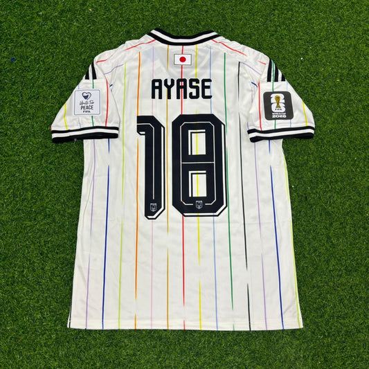 Ayase Ueda Japan World Cup 2026 Away White Football Jersey Trikot Maillot