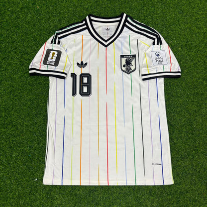 Ayase Ueda Japan World Cup 2026 Away White Football Jersey Trikot Maillot