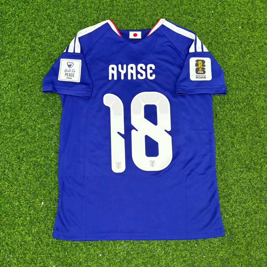 Ayase Ueda Japan 2026 World Cup Football Jersey Home Blue Trikot Maillot