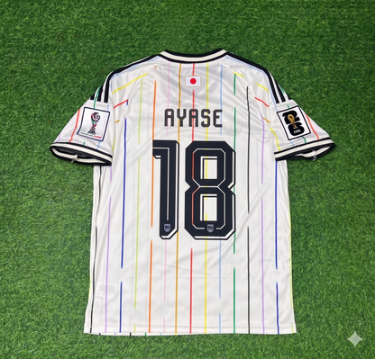 Ayase Ueda Japan World Cup 2026 Away White Football Jersey Trikot Maillot