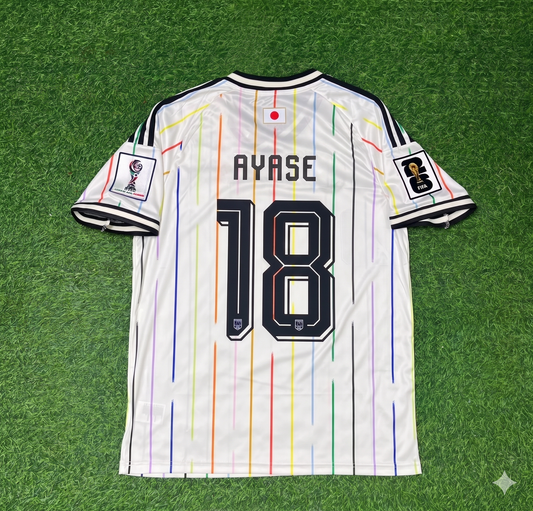 Ayase Ueda Japan World Cup 2026 Away White Football Jersey Trikot Maillot