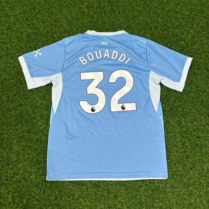Ayyoub Bouaddi Manchester City 2026-27 Home New Season Jersey Trikot Maillot Soccer Shirt