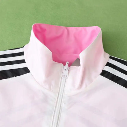 Germany Deutschland Double Sides Windbreaker - Reversible Jacket White Pink