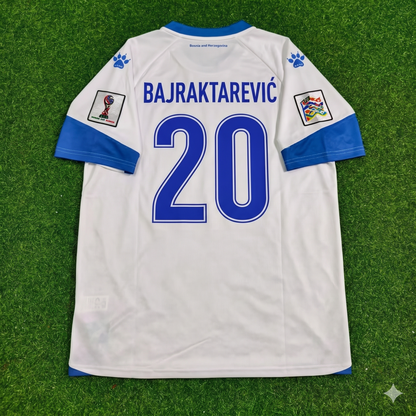 Esmir Bajraktarevic Bosnia and Herzegovina 2026 World Cup Away White Football Jersey