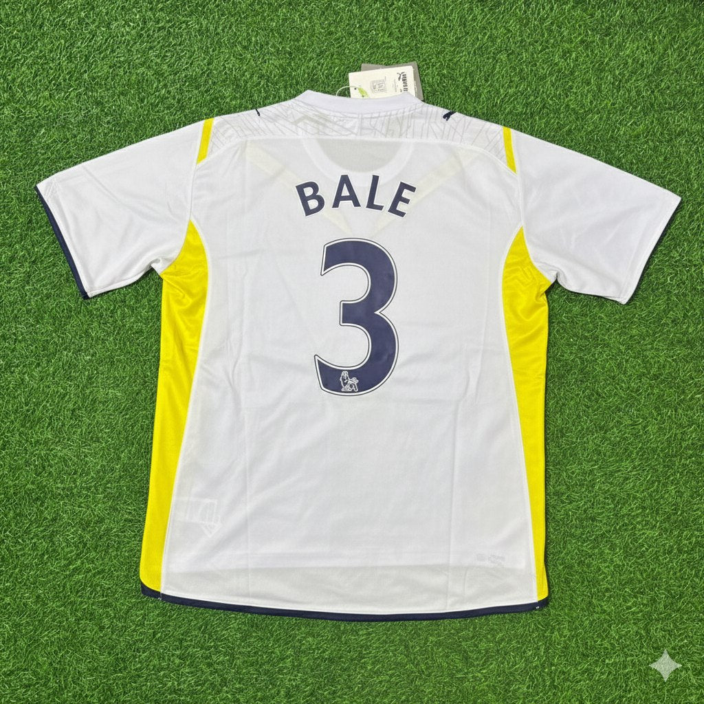 Gareth Bale Tottenham 2009–2010 White Retro Football Jersey Kit