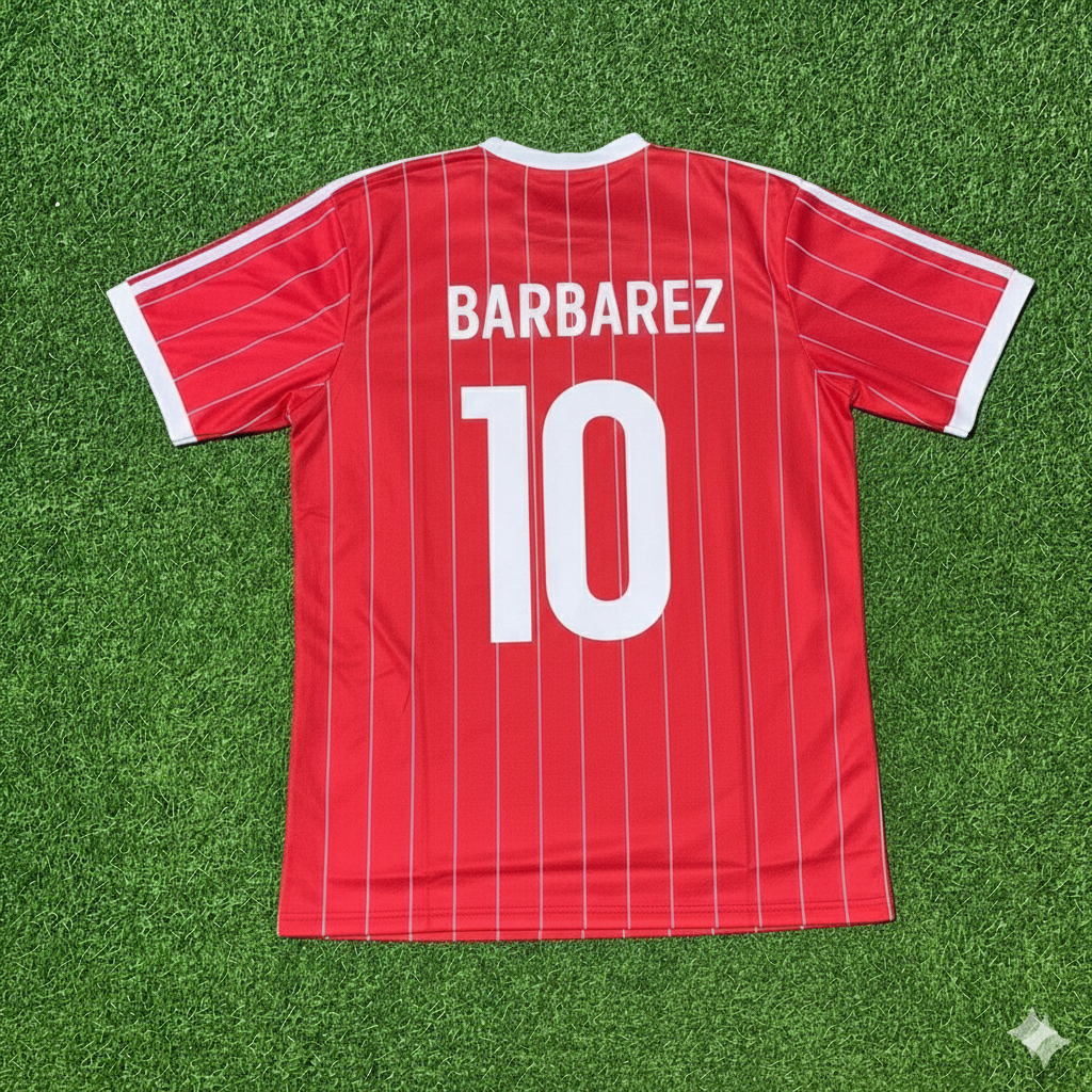 Sergej Barbarez Hamburger SV Rotes Heimtrikot Retro Fußballtrikot
