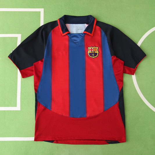 Barcelona 2003-04 Season Home  Retro Jersey Trikot Soccer Shirt