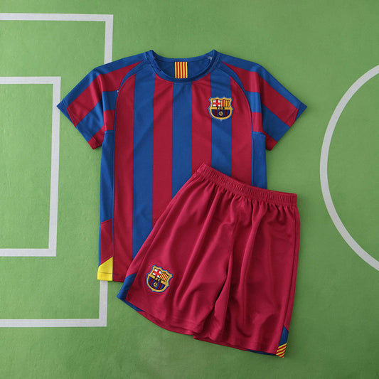 Barcelona 2005 Season Home  kids  Retro Jersey Trikot Soccer Shirt