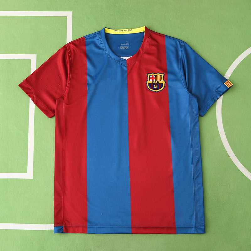 Barcelona 2006-07 Season Home  Retro Jersey Trikot Soccer Shirt