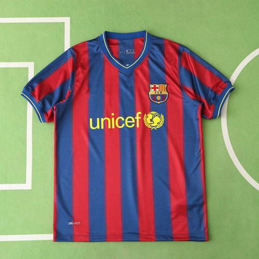 Barcelona 2009-10 Season Home  Retro Jersey Trikot Soccer Shirt