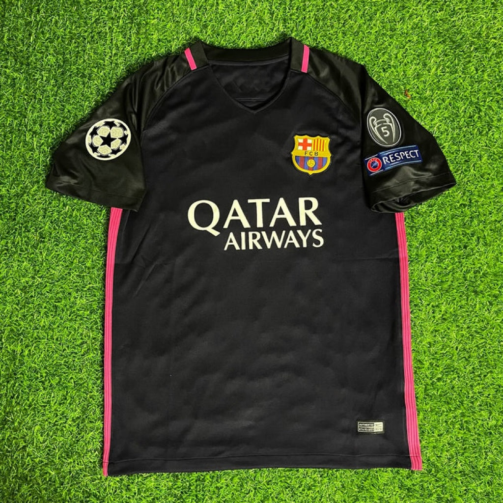 Barcelona 2014/15 Retro Black Pink Jersey Maillot Trikot Maglia