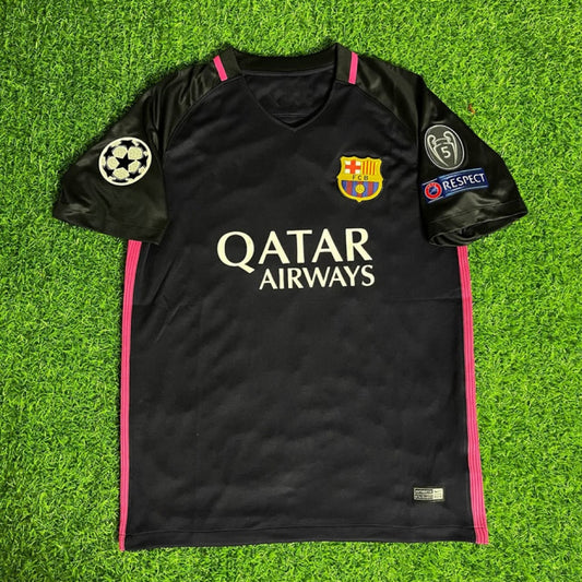 Barcelona 2014/15 Retro Black Pink Jersey Maillot Trikot Maglia