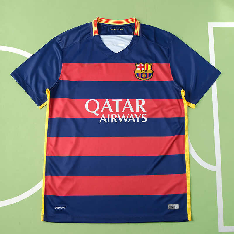 Barcelona 2015-16 Season Home Retro Jersey Trikot Soccer Shirt