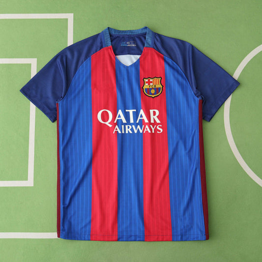 Barcelona 2016-17 Season Home  Retro Jersey Trikot Soccer Shirt