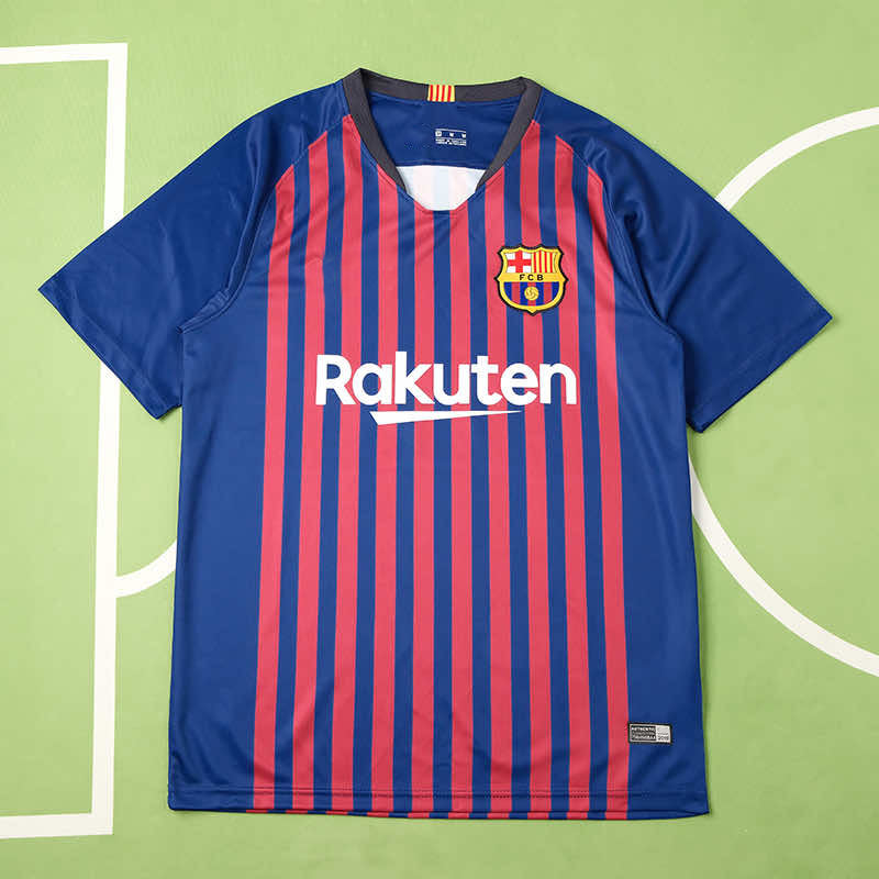 Barcelona 2018-19 Season Home Retro Jersey Trikot Soccer Shirt