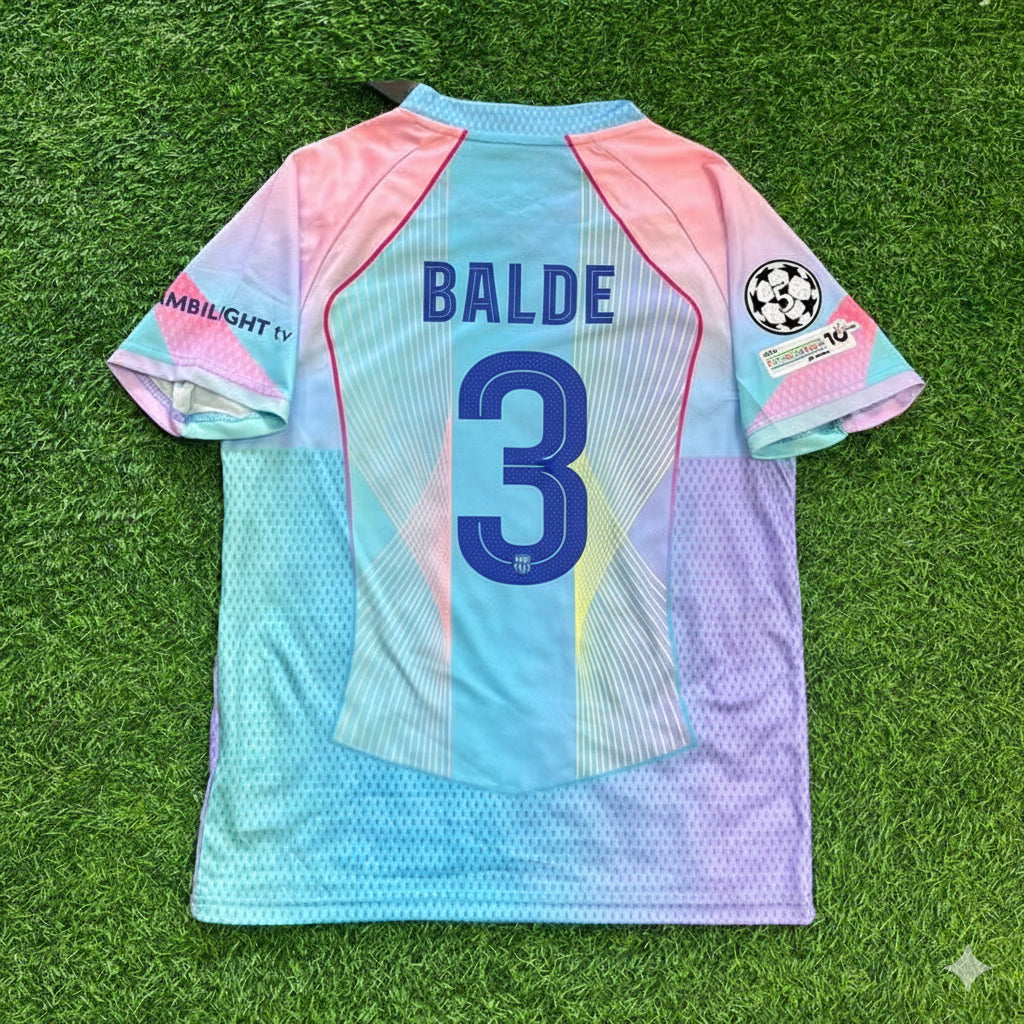 Alejandro Balde Barcelona Home Miami Sunset New Season 2026 Jersey Trikot Maillot Soccer Shirt