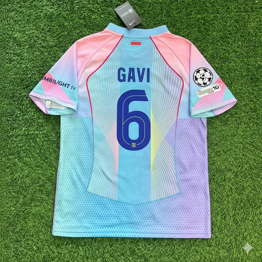 Gavi Barcelona Home Miami Sunset New Season 2026 Jersey Trikot Maillot Soccer Shirt
