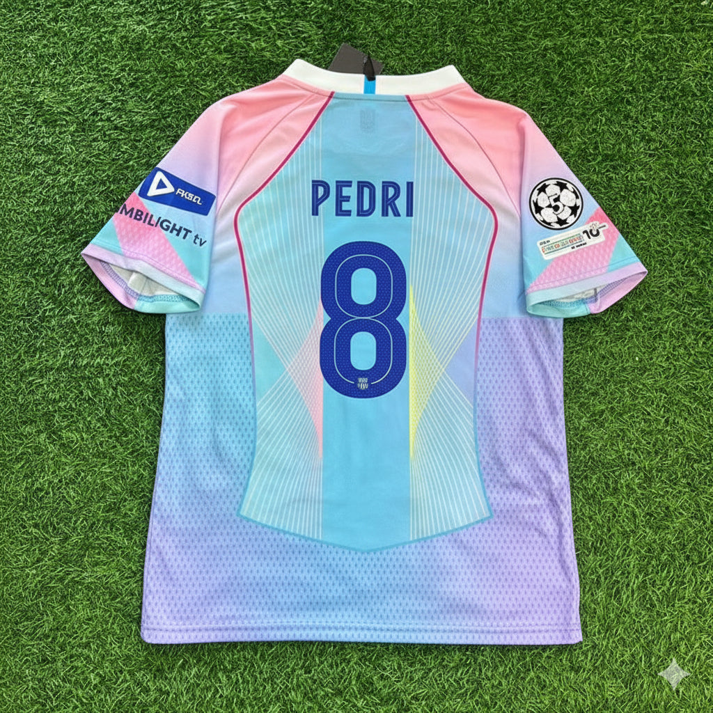 Pedri Barcelona Heimtrikot Miami Sunset Neue Saison 2026 Trikot Maillot Fußballshirt