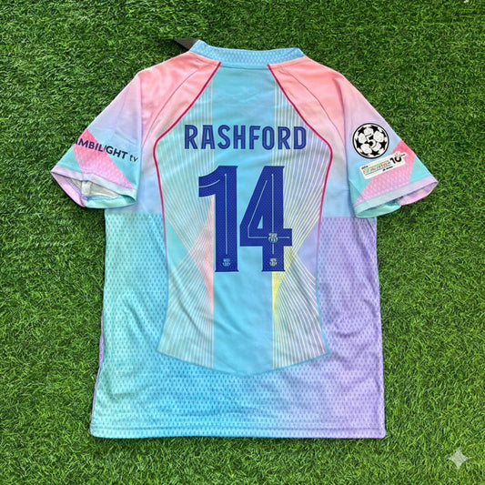 Marcus Rashford Barcelona Home Miami Sunset New Season 2026 Jersey Trikot Maillot Soccer Shirt