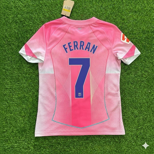 Ferran Torres  Barcelona Home Pink New Season 2026 Jersey Trikot Maillot Soccer Shirt