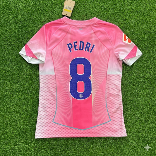 Pedri Barcelona Home Pink New Season 2026 Jersey Trikot Maillot Soccer Shirt