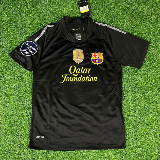 Barcelona Black 2011/12 Retro Kit Shirt Jersey Trikot Maglia