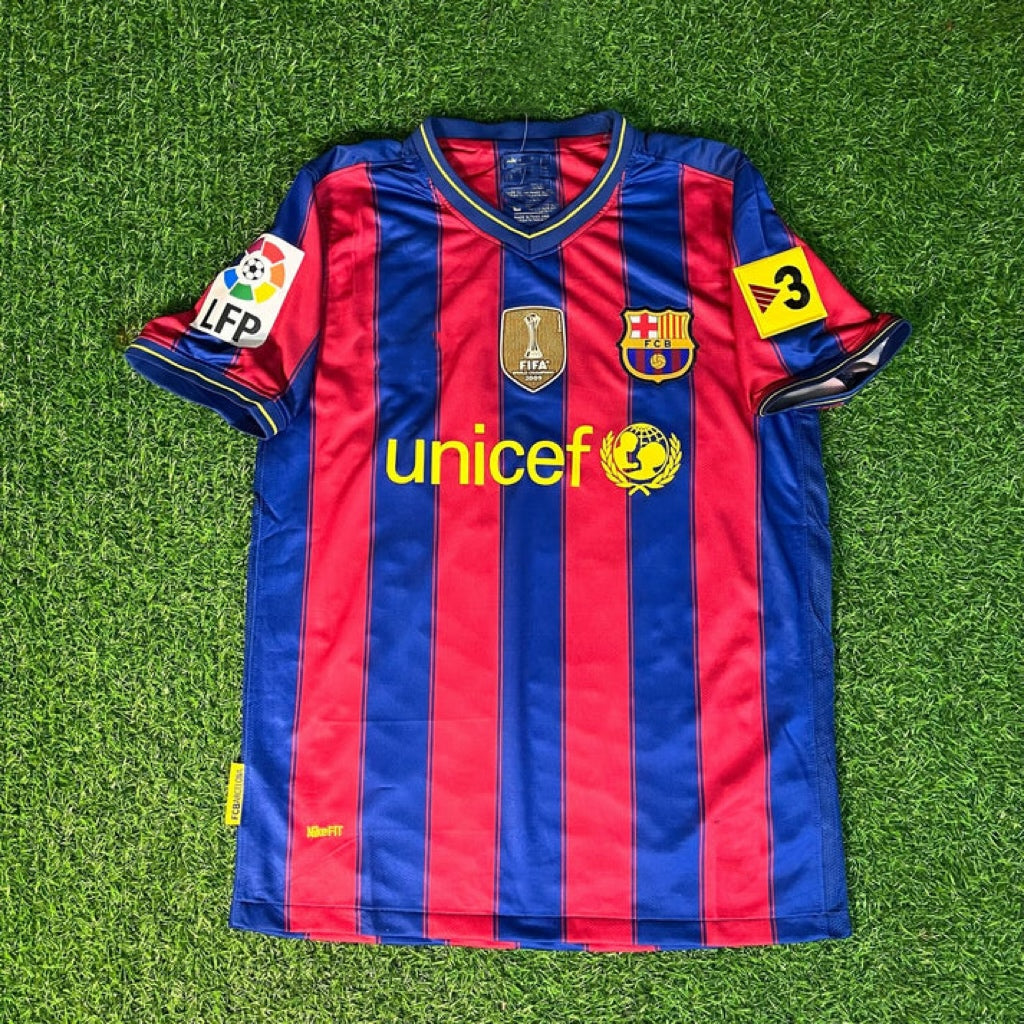 Barcelona Home 2009/2010 Retro Kit Jersey Maillot Trikot Soccer Shirt