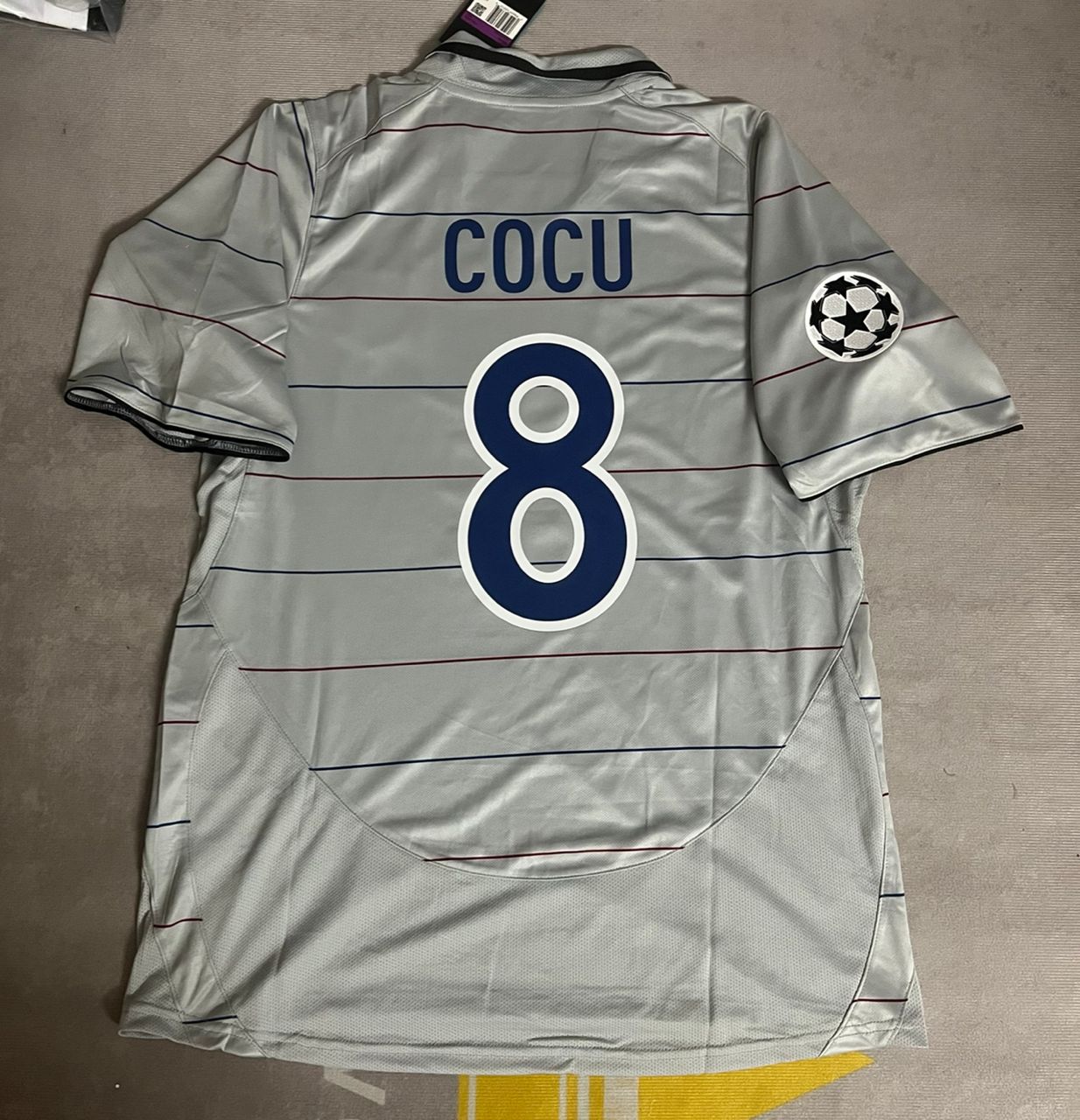 Philipp Cocu 8 - Barcelona 2004/2005 Blue Garnet Retro Jersey Trikot Maillot