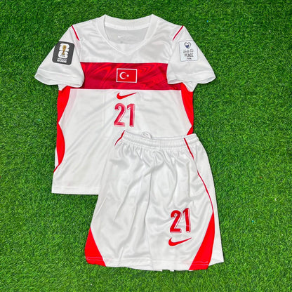 Barış Alper Yılmaz #21 Turkey Türkiye 2026 World Cup KIDS Football Jersey