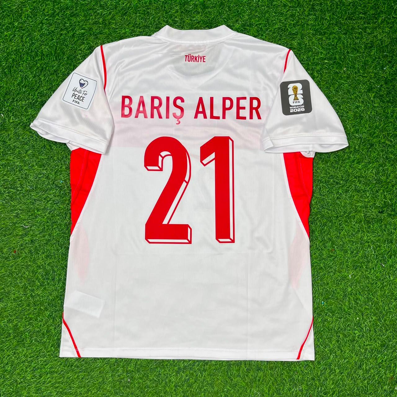 Barış Alper Yılmaz #21 Turkey Türkiye 2026 World Cup KIDS Football Jersey