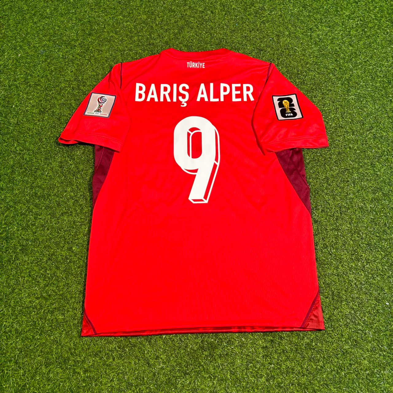 Barış Alper Yılmaz #9 Turkey Türkiye- World Cup 2026 - Home Red - Jersey Trikot - Maillot Maglia