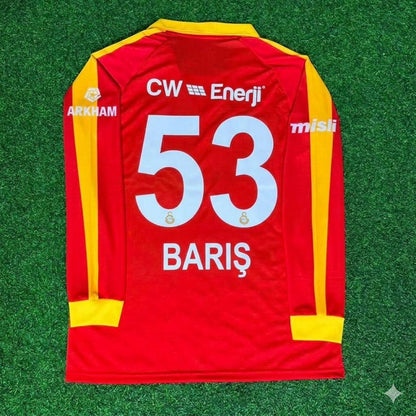 Baris Alper Yilmaz Galatasaray Legendär Retro Vintage Langarm-Fußballtrikot