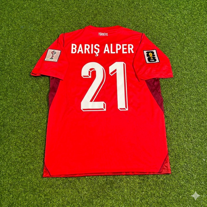 Barış Alper Yılmaz #9 Turkey Türkiye- World Cup 2026 - Home Red - Jersey Trikot - Maillot Maglia