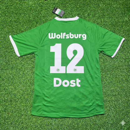 Bas Dost VfL Wolfsburg Meisterjahr Retro Fußballtrikot
